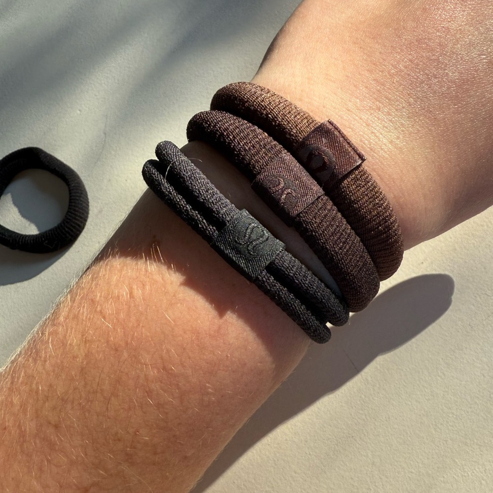 Lululemon Brown and Black Hair Ties 5 - Picture 3 of 3